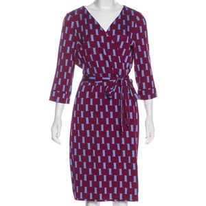 NWT Diane Von Furstenberg New Julian Two Wrap Dress Size 14